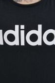 Бавовняний топ adidas GL0566 колір чорний
