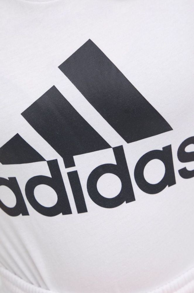 Бавовняна футболка adidas GL0649 колір білий фото 5