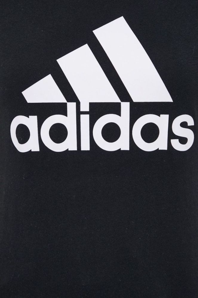 Бавовняна футболка adidas GL0722 колір чорний фото 5