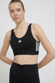 Бюстгальтер adidas GS1343 колір чорний гладкий