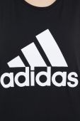 Бавовняний топ adidas колір чорний (2343296)