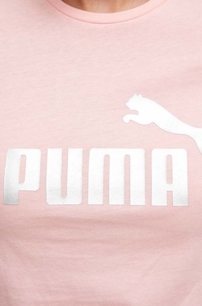 Бавовняна футболка Puma колір рожевий (3520820) фото 4