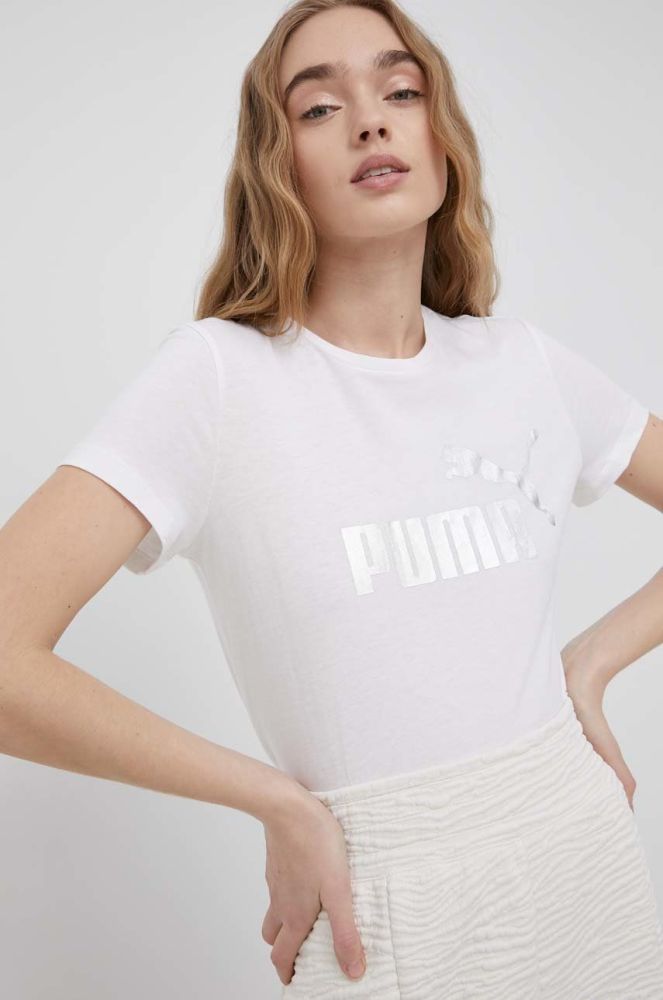 Бавовняна футболка Puma 848303 колір білий