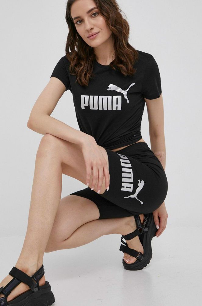 Бавовняна футболка Puma 848303 колір чорний (2157407)