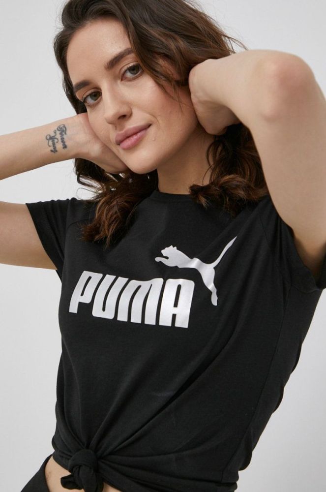 Бавовняна футболка Puma 848303 колір чорний (2157407) фото 4