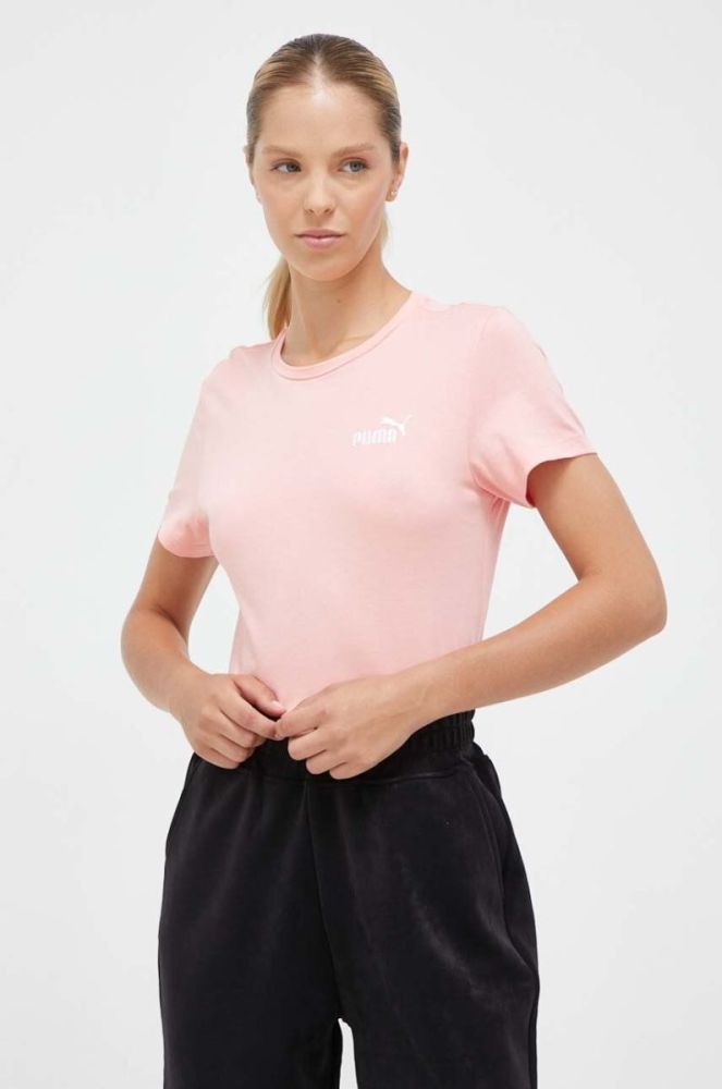 Бавовняна футболка Puma колір рожевий (3455619) фото 4
