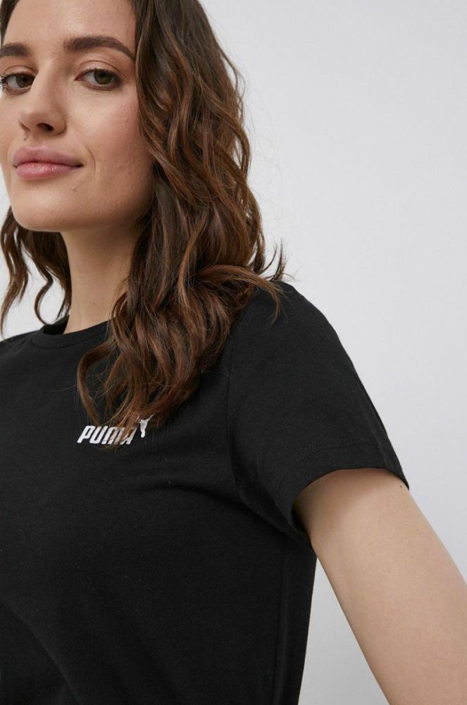 Бавовняна футболка Puma 848331 колір чорний фото 4