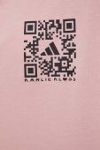 Бавовняна футболка adidas Performance X Karlie Kloss HB1444 колір рожевий