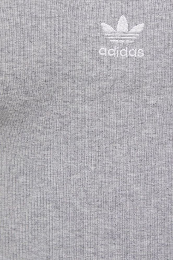 Топ adidas Originals HF3398 жіночий колір сірий HF3398-MGREYH фото 6