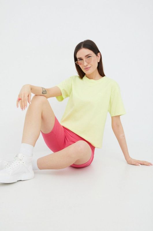 Бавовняна футболка adidas Originals Trefoil Moments HE6891 колір зелений HE6891-PULYEL