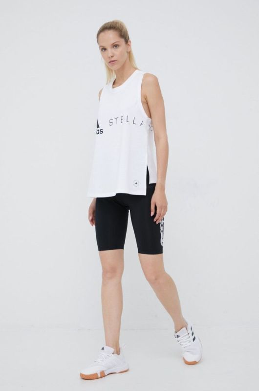 Топ для тренувань adidas by Stella McCartney колір білий фото 2
