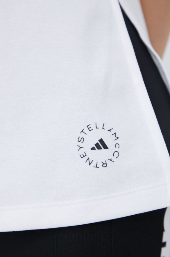 Топ для тренувань adidas by Stella McCartney колір білий фото 5