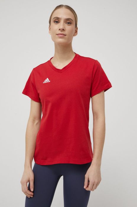 Футболка adidas Performance Entrada 22 HC0441 жіноча колір червоний