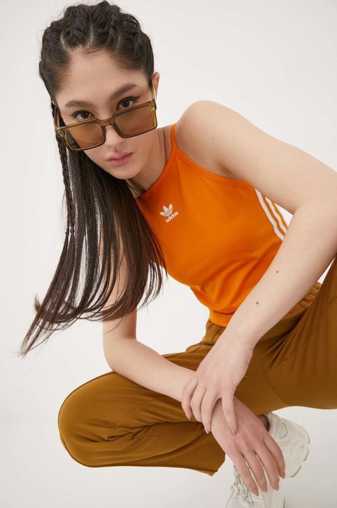 Топ adidas Originals Adicolor HC1979 жіночий колір помаранчевий HC1979-BORANG