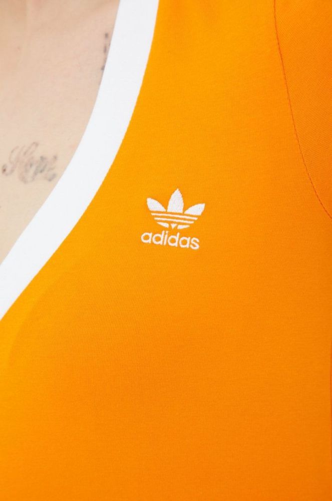 Футболка adidas Originals Adicolor HC2029 жіноча колір помаранчевий HC2029-BORANG фото 5