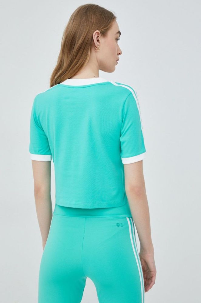 Футболка adidas Originals HG6596 жіноча колір зелений HG6596-HIREGR фото 3