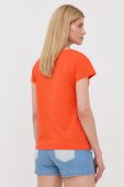 Бавовняна футболка Love Moschino колір помаранчевий