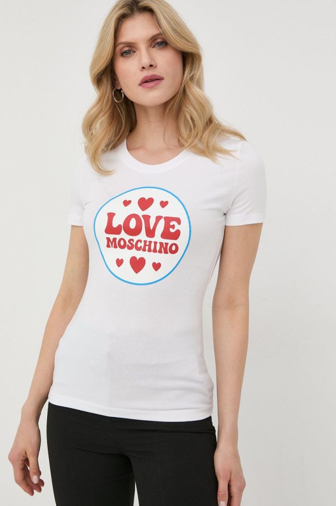 Футболка Love Moschino жіночий колір білий (2299563)
