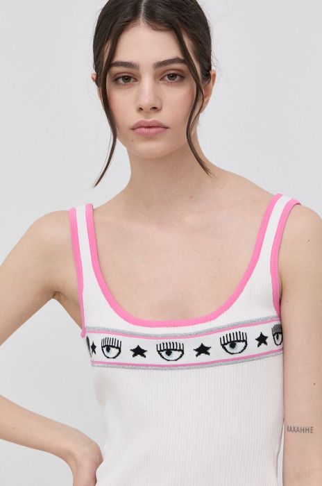 Топ Chiara Ferragni жіночий колір білий