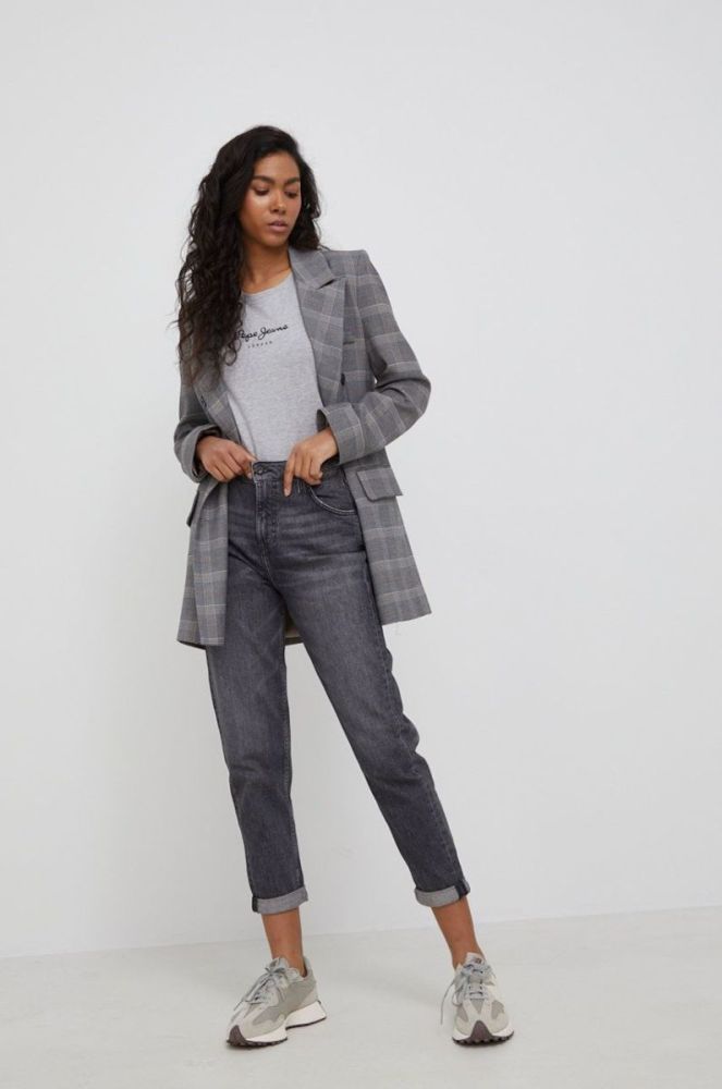 Футболка Pepe Jeans New Virginia Ss N жіноча колір сірий фото 2