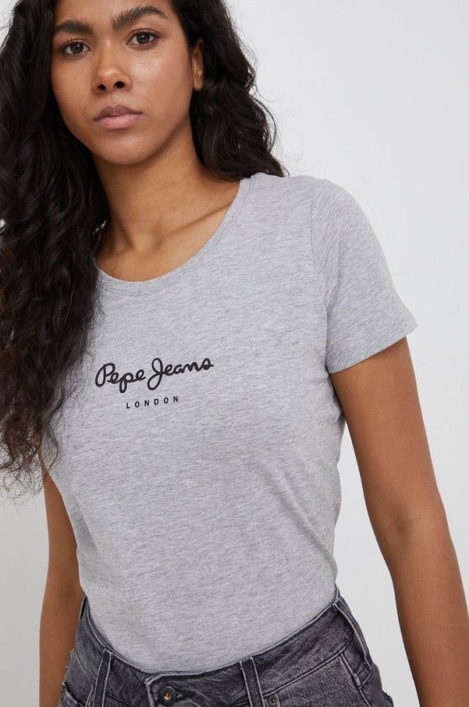 Футболка Pepe Jeans New Virginia Ss N жіноча колір сірий фото 4