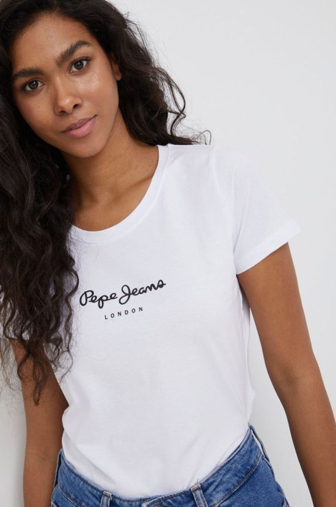 Футболка Pepe Jeans New Virginia Ss N жіноча колір білий фото 4