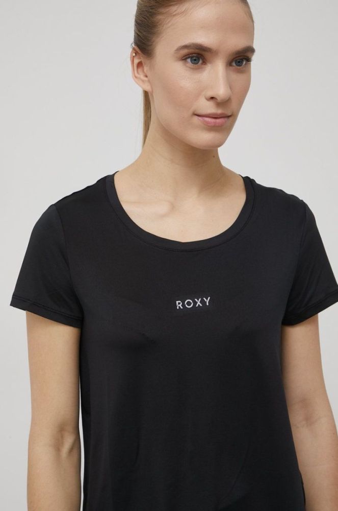 Футболка Roxy жіночий колір чорний фото 4