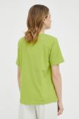 Бавовняна футболка Gestuz колір зелений (3102247)