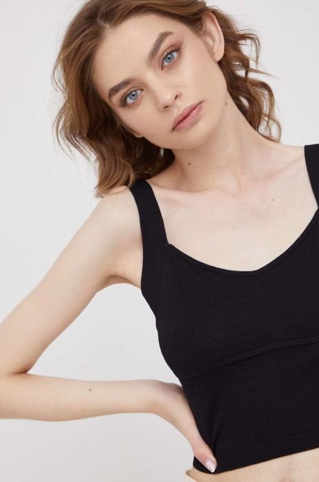 Топ Sisley жіночий колір чорний (2357741)