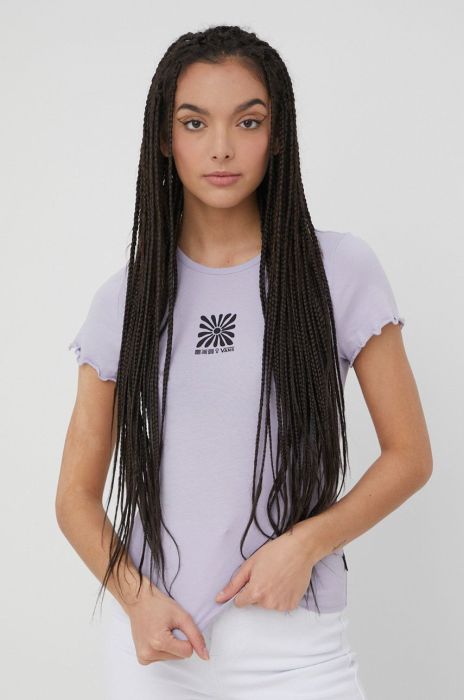 Футболка Vans жіночий колір фіолетовий