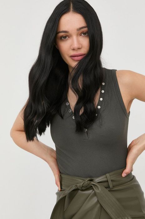 Топ Morgan жіночий колір зелений (2305795)