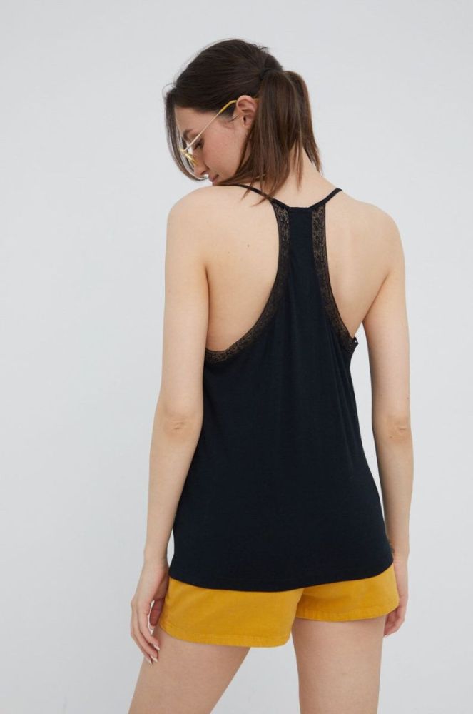 Топ Superdry жіночий колір чорний (2422820) фото 3