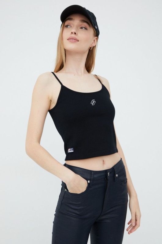Топ Superdry жіночий колір чорний (2357787)