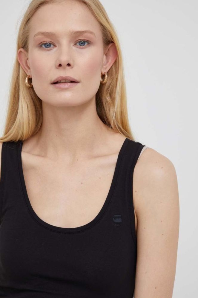 Топ G-Star Raw жіночий колір чорний фото 4