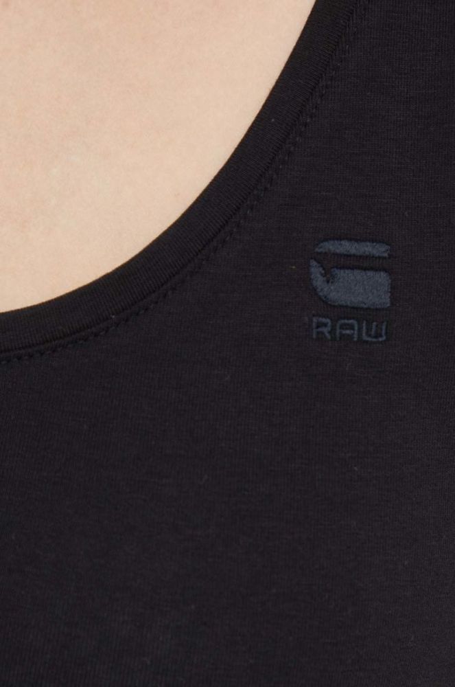 Топ G-Star Raw жіночий колір чорний фото 5