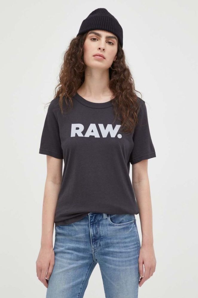 Бавовняна футболка G-Star Raw колір сірий (3417540) фото 4