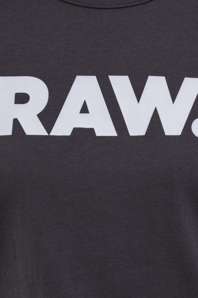 Бавовняна футболка G-Star Raw колір сірий (3417540) фото 5