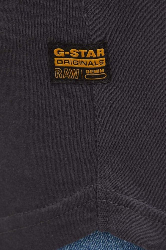 Бавовняна футболка G-Star Raw колір сірий (3417540) фото 6