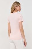 Бавовняна футболка BOSS колір рожевий (3048985)