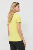Бавовняна футболка BOSS колір жовтий