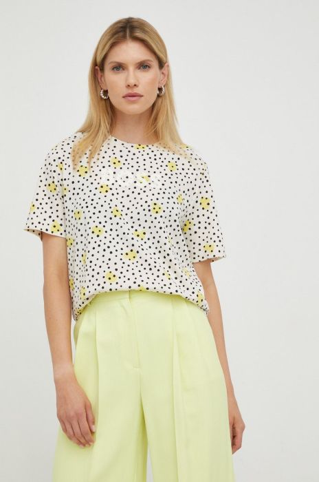 Бавовняна футболка BOSS колір барвистий (2561541)