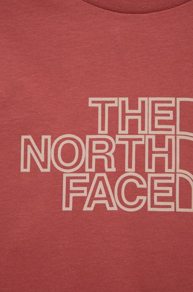 Дитяча бавовняна футболка The North Face колір рожевий (2138230) фото 3