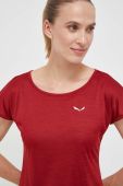 Спортивна футболка Salewa Puez Melange колір бордовий