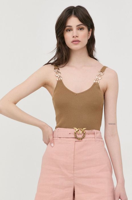 Топ Morgan жіночий колір зелений (2366892)