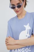 Бавовняна футболка Kangol KLEU005.D-116 колір блакитний
