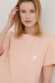 Бавовняна футболка Kangol колір рожевий KLEU006.D-115