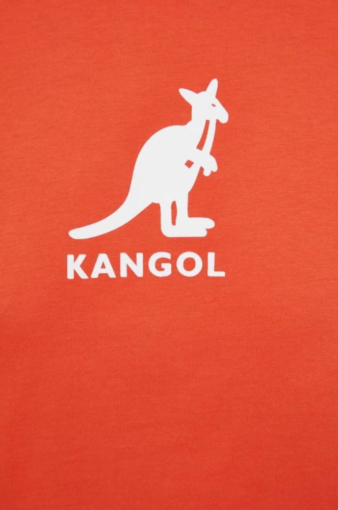 Бавовняна футболка Kangol колір червоний KLEW009-118 фото 5