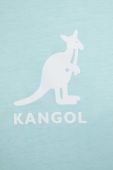 Бавовняна футболка Kangol колір бірюзовий KLEW009-118