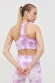 Спортивний бюстгальтер Dkny колір фіолетовий візерунок Спортивний бюстгальтер Dkny колір фіолетовий візерунок