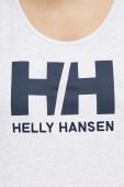 Бавовняний топ Helly Hansen колір білий 33838-002